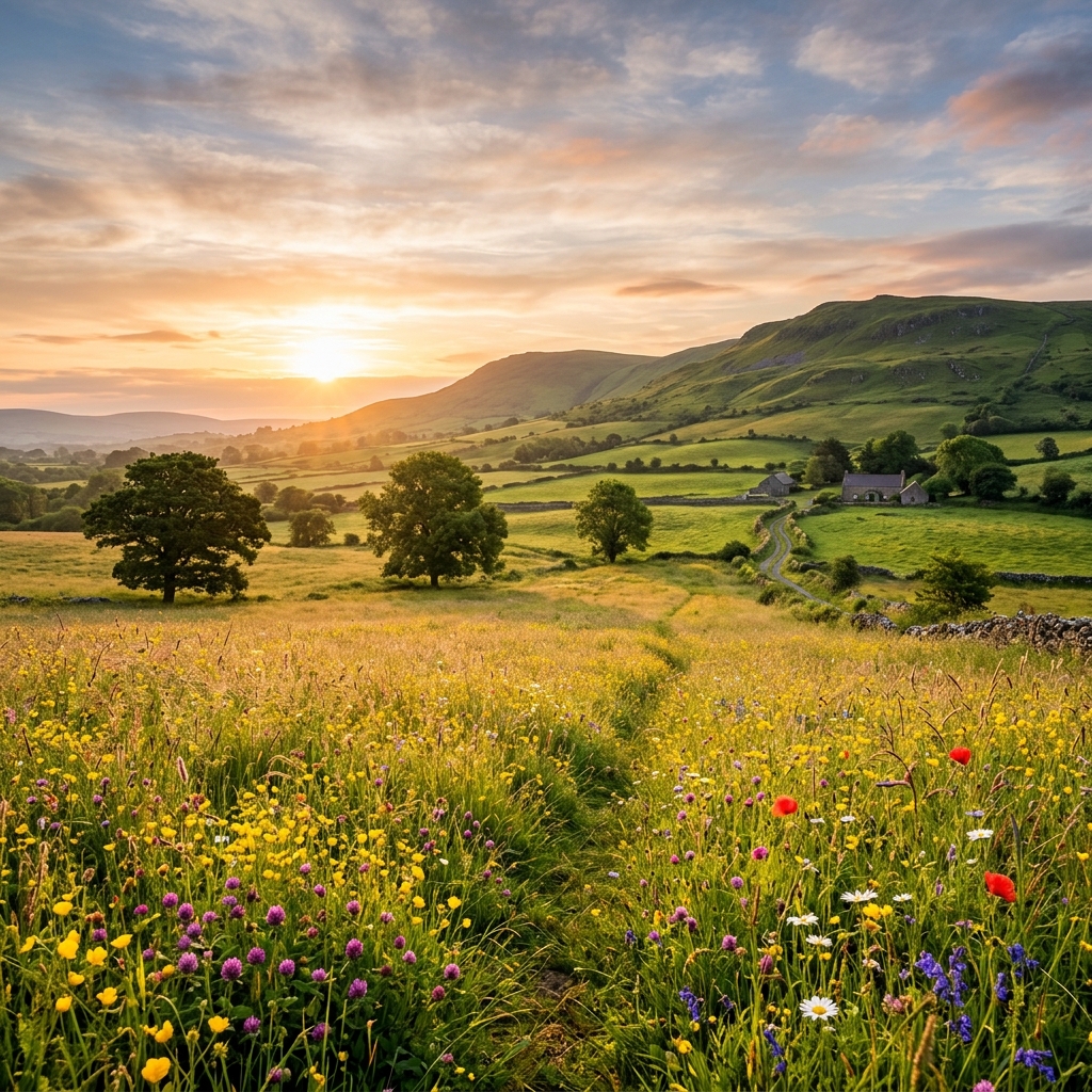Meadow sunrise